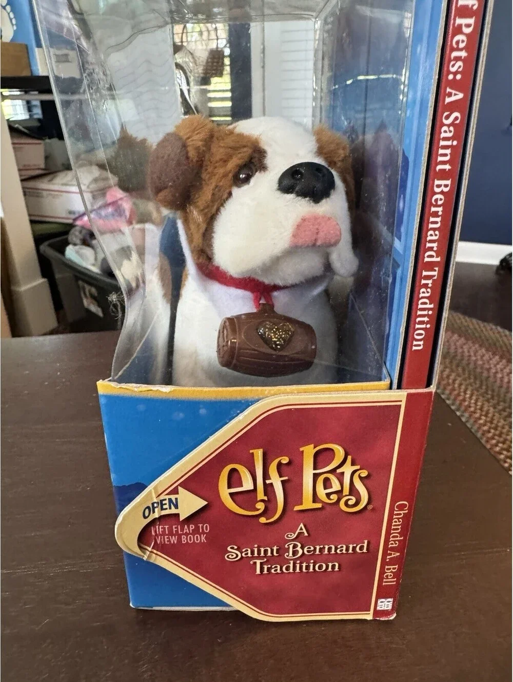 Elf Pets St. Bernard Plush Saint Bernard Tradition and Book Elf on the Shelf NEW